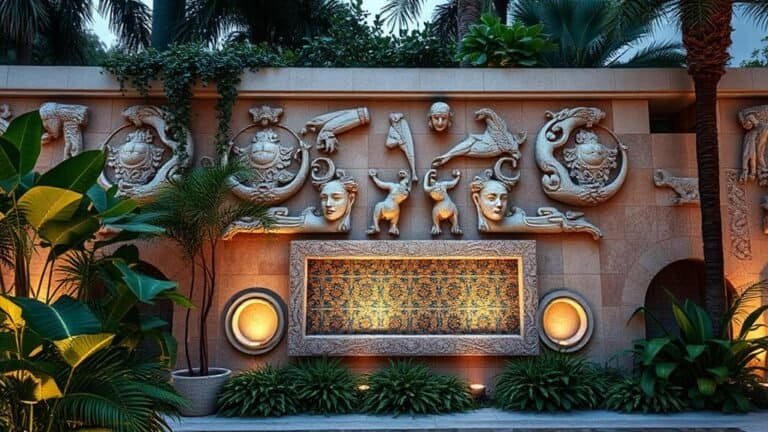 art deco outdoor wall d cor