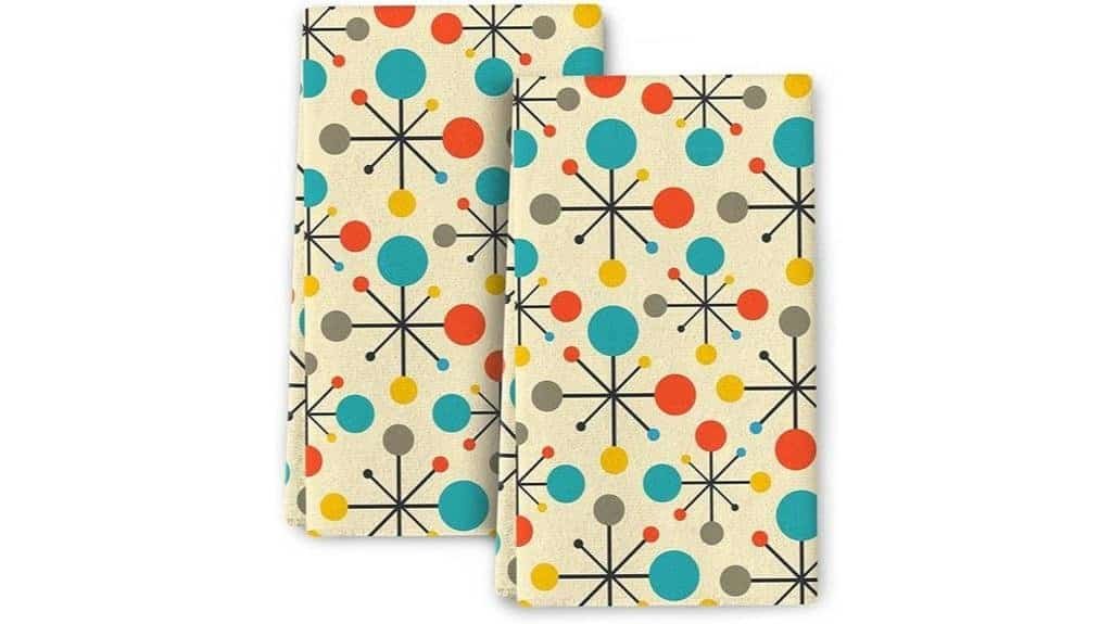 atomic retro kitchen towels