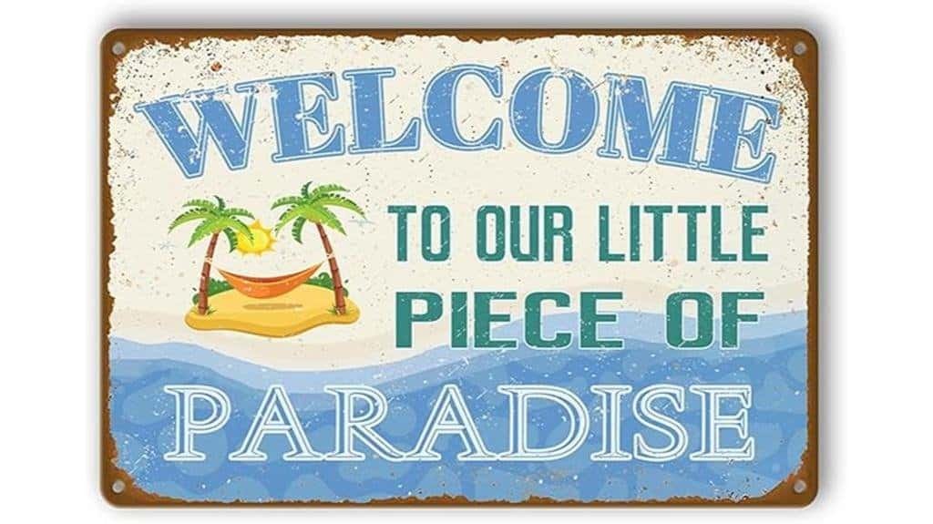 beach home pool sign