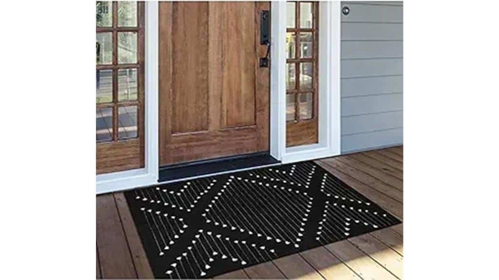 black outdoor rug 2 3x3 6