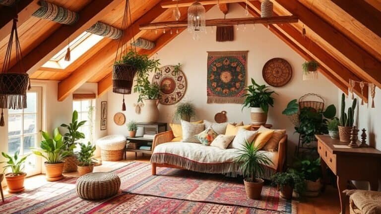 bohemian attic decor ideas