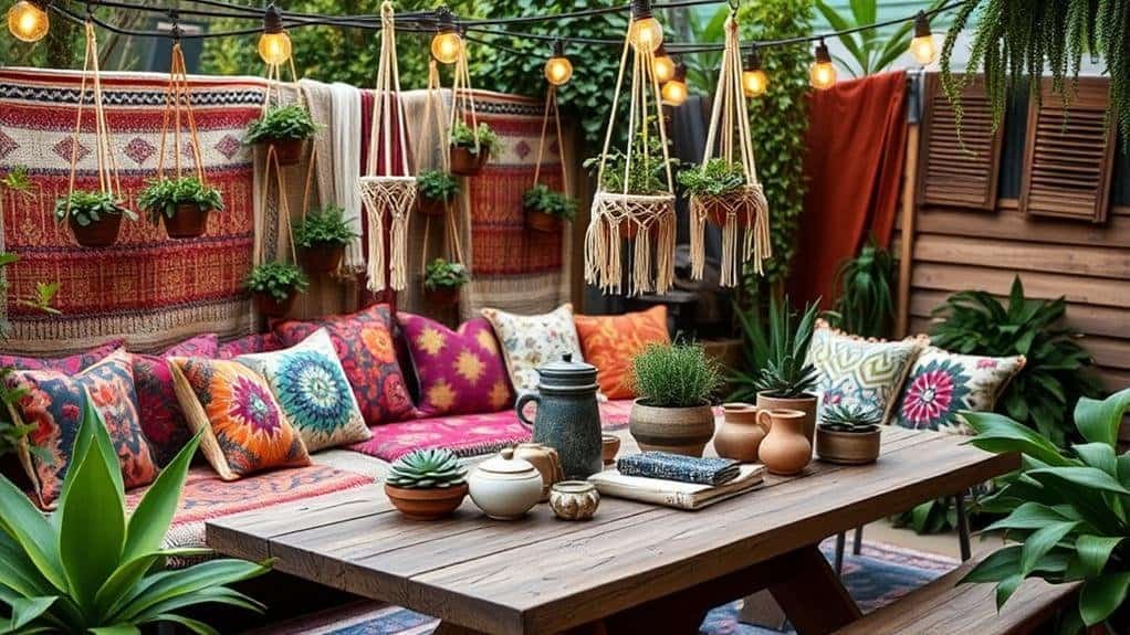 bohemian backyard decor considerations