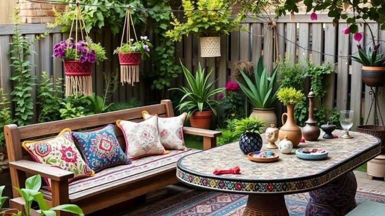 bohemian backyard decor ideas