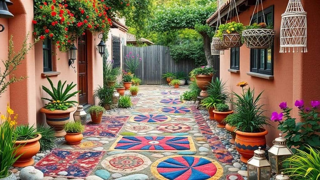 bohemian driveway decor considerations