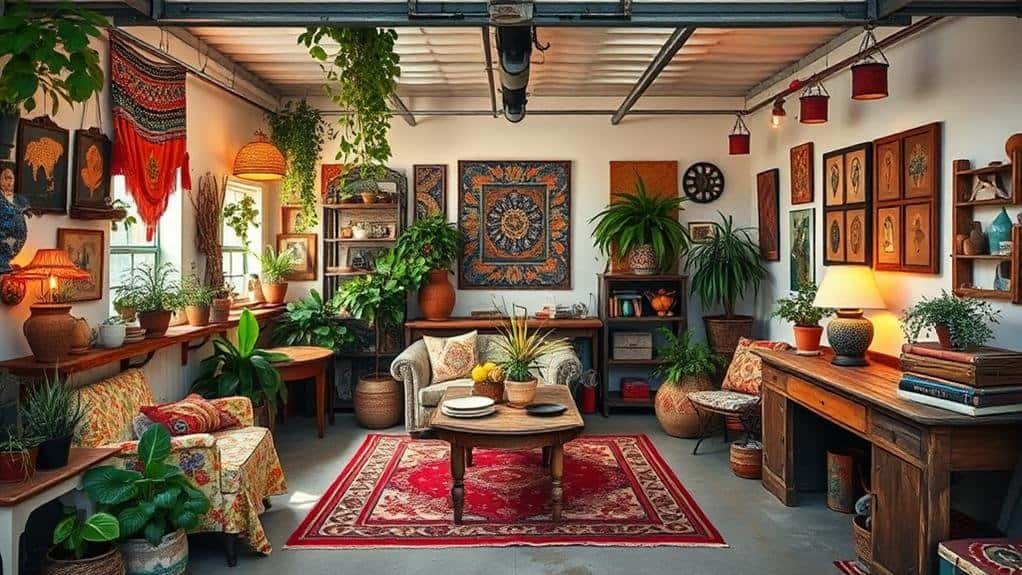 bohemian garage decor considerations