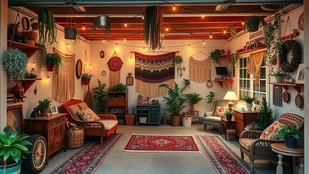 bohemian garage decor ideas