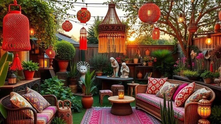 bohemian garden decor ideas