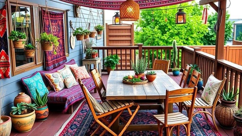 bohemian outdoor decor ideas