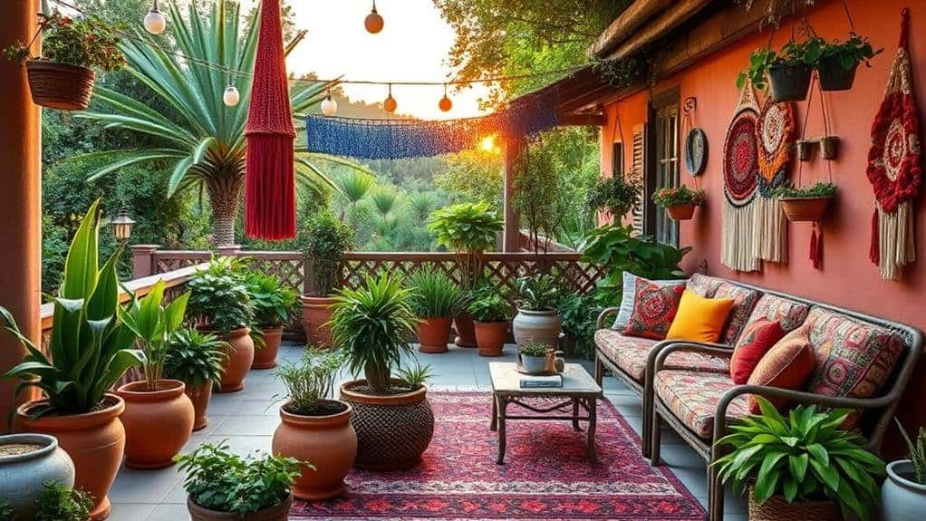 bohemian patio decor considerations