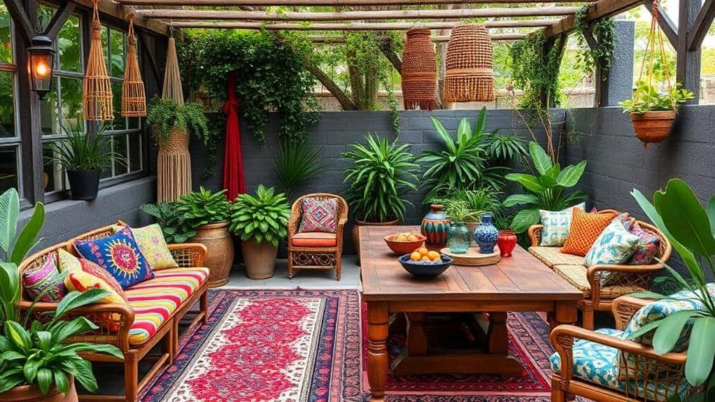 bohemian patio decor ideas