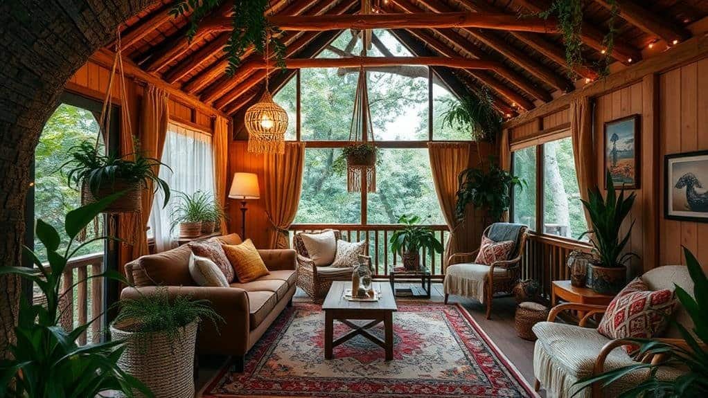 bohemian treehouse decor considerations