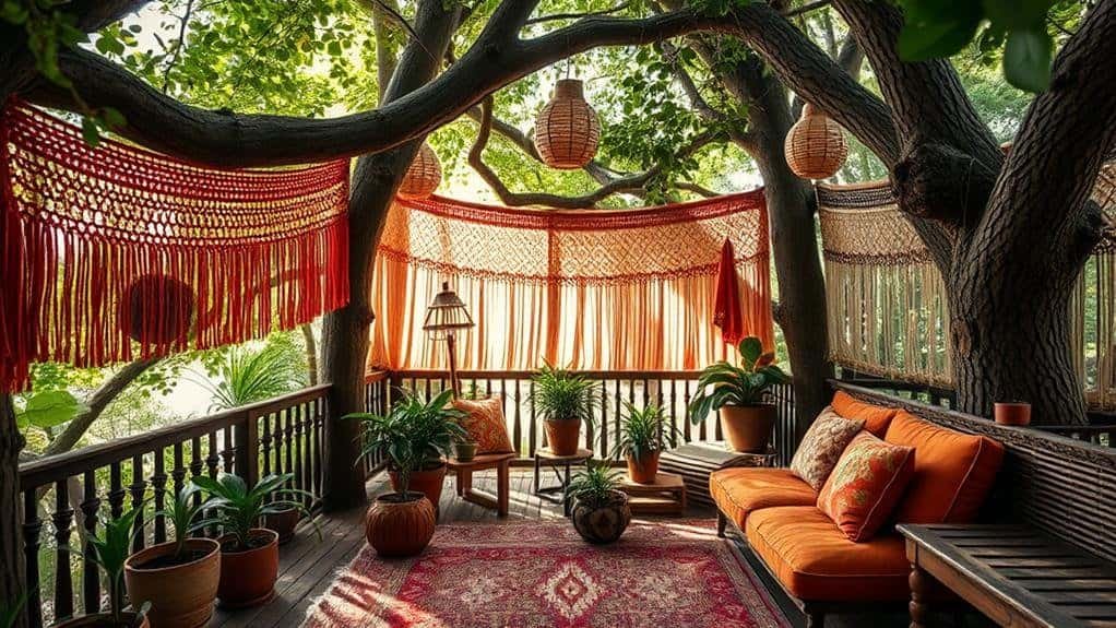 bohemian treehouse decor ideas