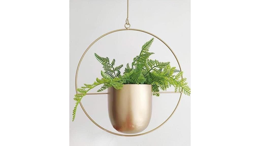 boho gold plant hanger