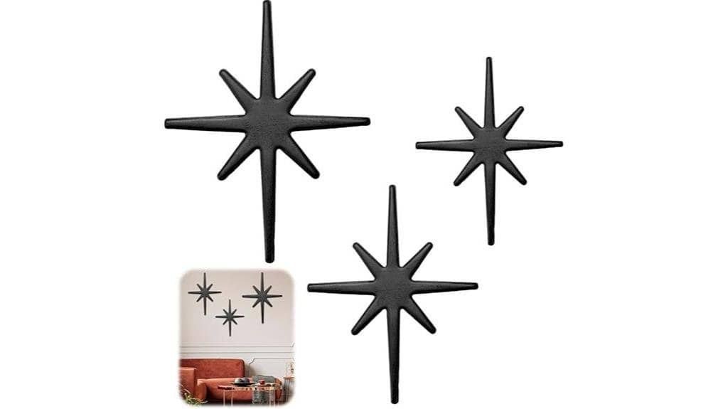 cast iron starburst wall decor