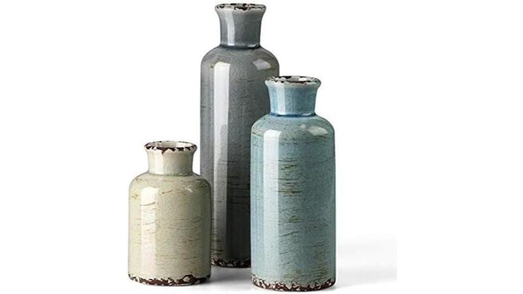 ceramic vase decoration set