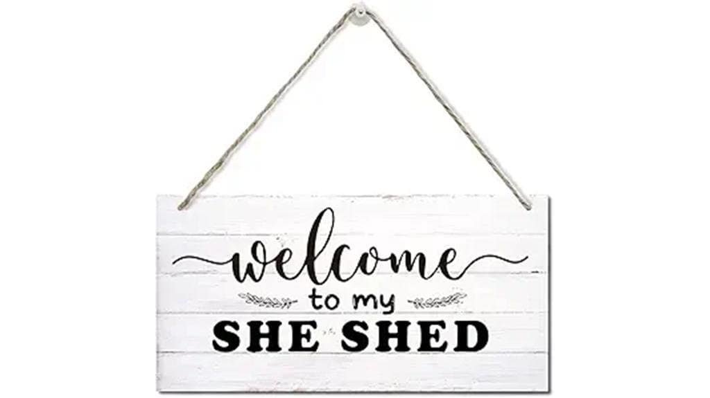 charming rustic she shed decor