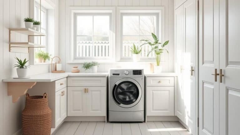 chic scandinavian laundry room