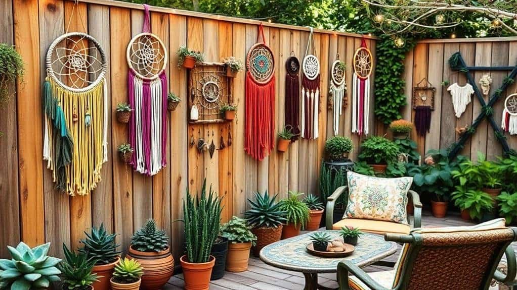 choosing bohemian fence decor