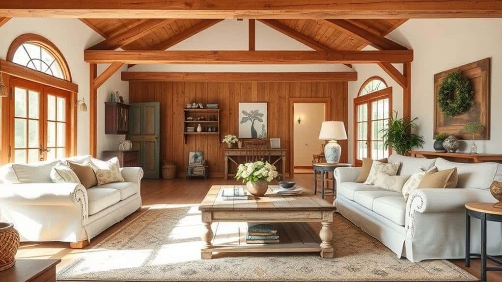 choosing farmhouse living room decor