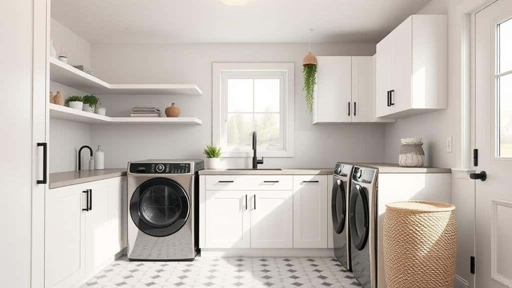 choosing modern laundry decor