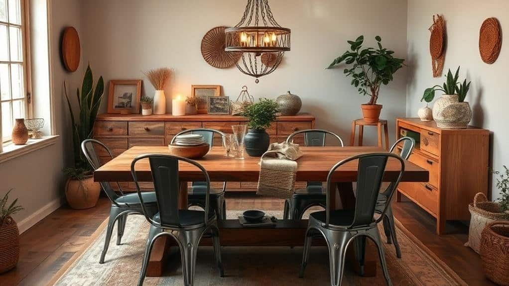 choosing rustic dining decor