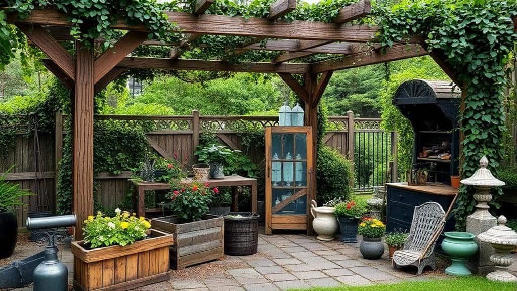 choosing rustic garden decor