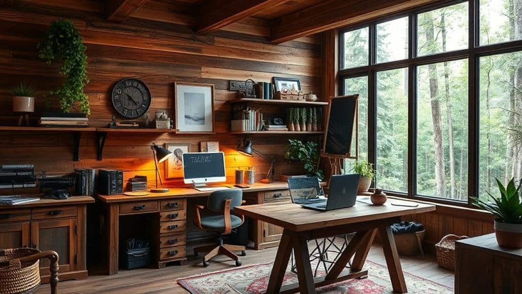 choosing rustic home office decor