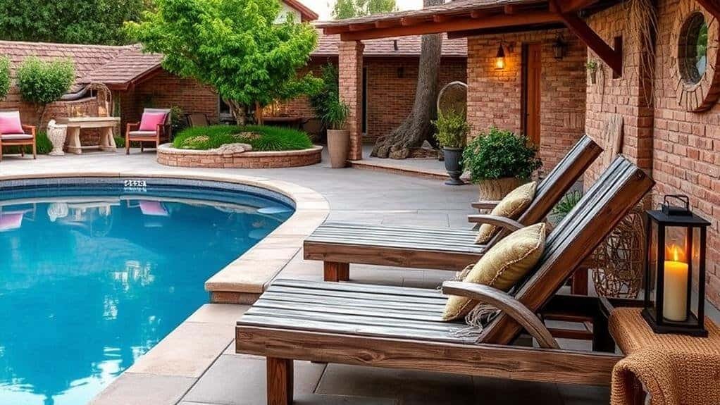 choosing rustic pool decor