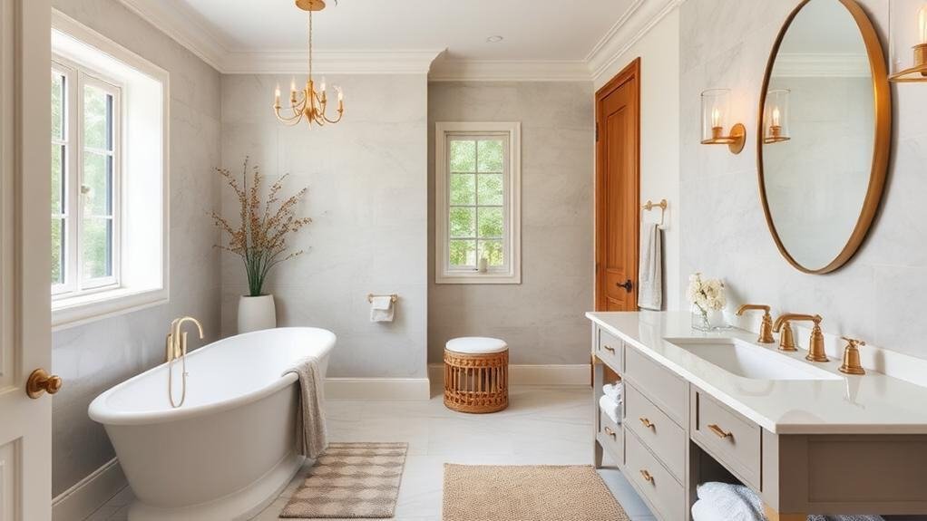 choosing transitional bathroom decor