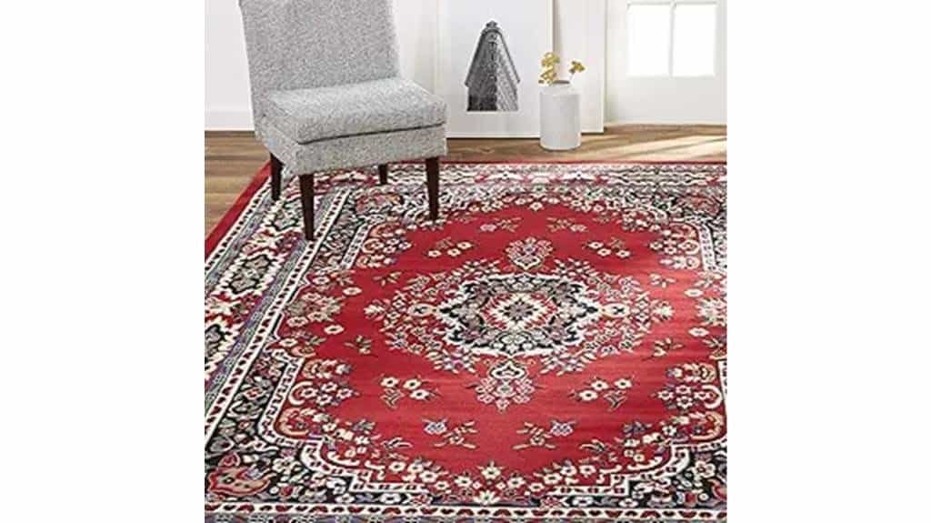 claret rectangle area rug