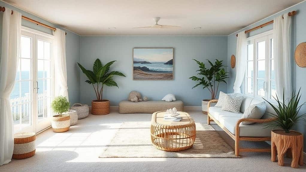 coastal basement decor ideas