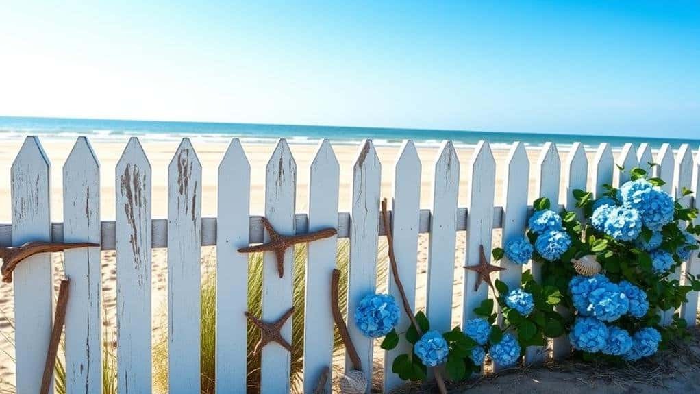 coastal fence decor ideas