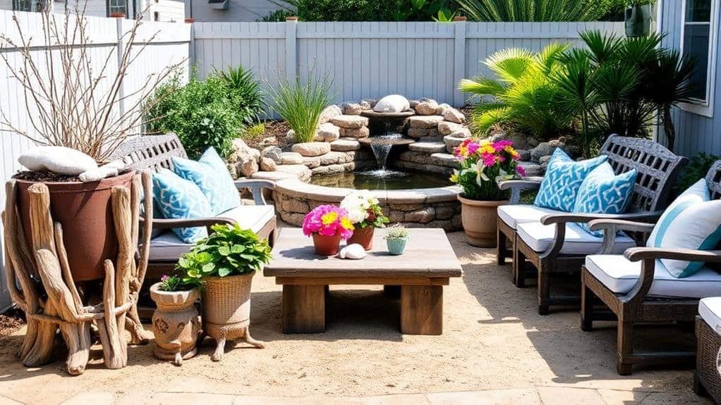 coastal garden decor inspiration