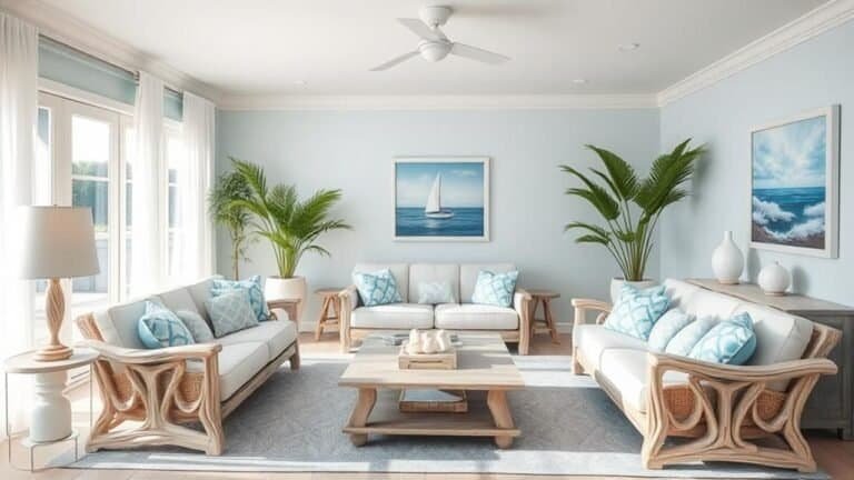 coastal living room decor