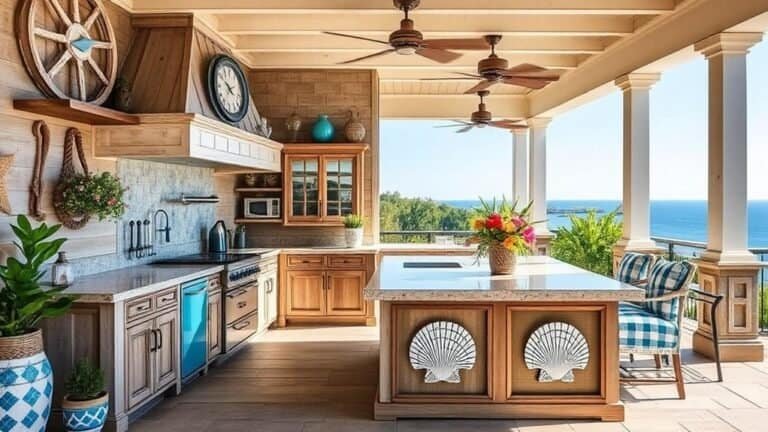 coastal outdoor kitchen decor