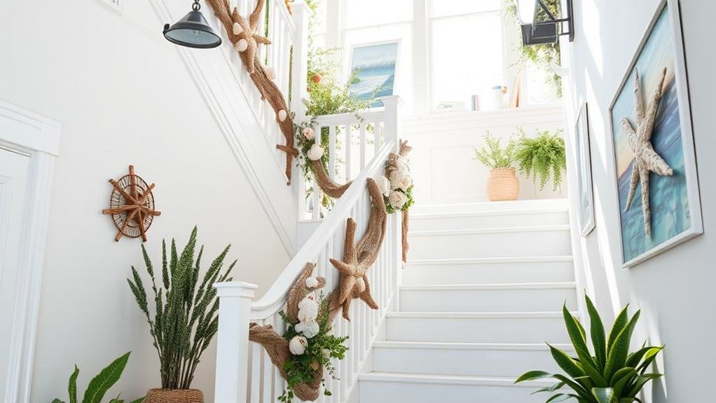 coastal staircase decor considerations