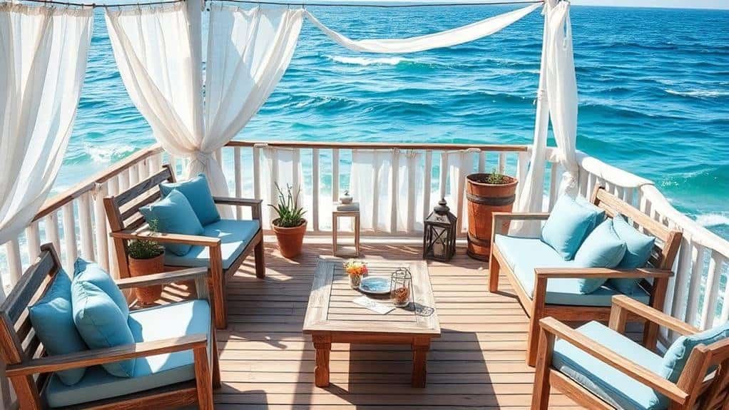 coastal style deck decor ideas