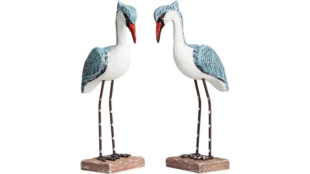 coastal wooden seagull figurine