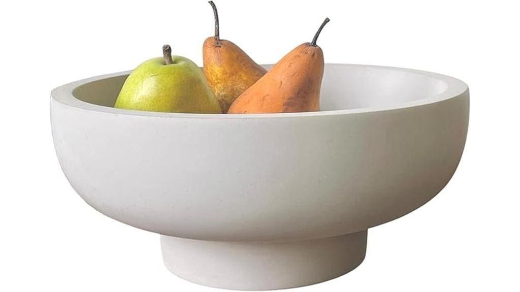 concrete fruit bowl decor