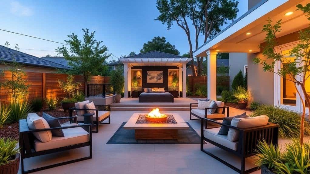 contemporary backyard decor ideas