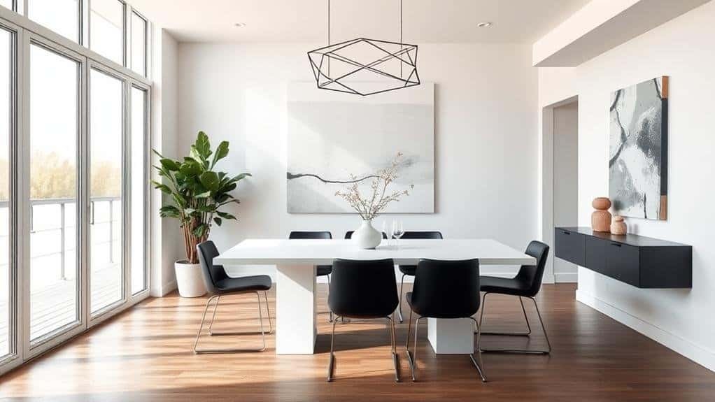 contemporary dining room decor