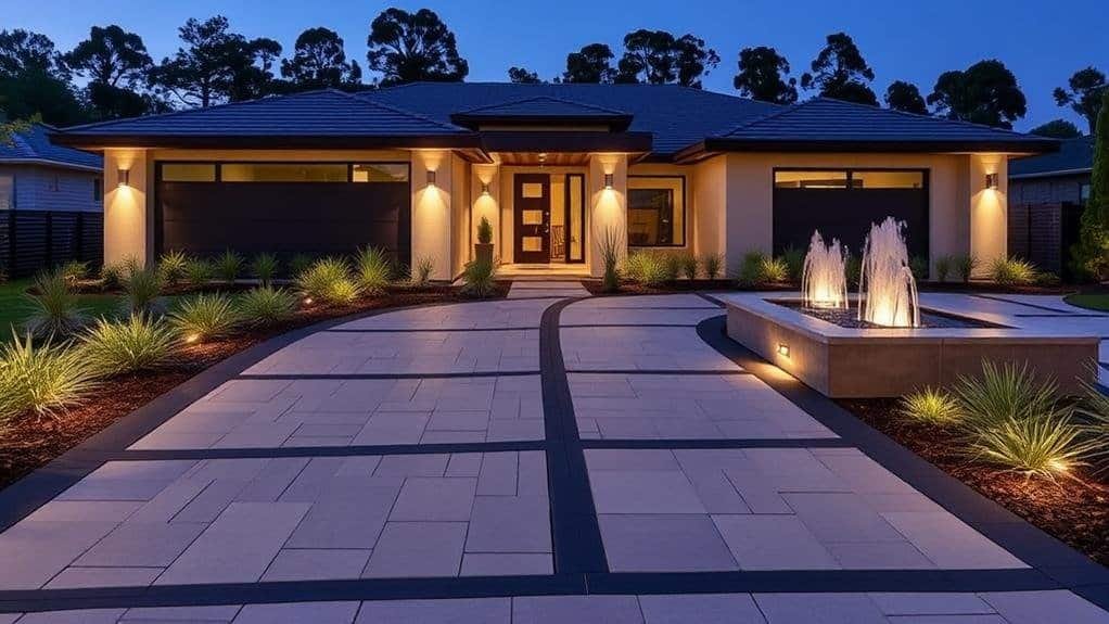 contemporary driveway decor considerations