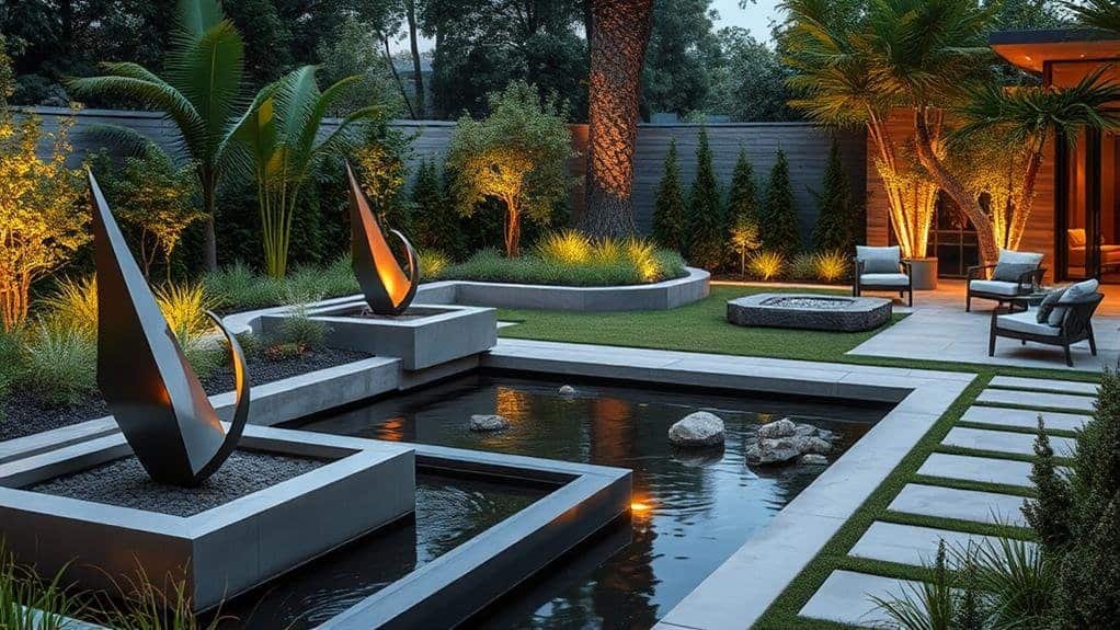 contemporary garden decor considerations