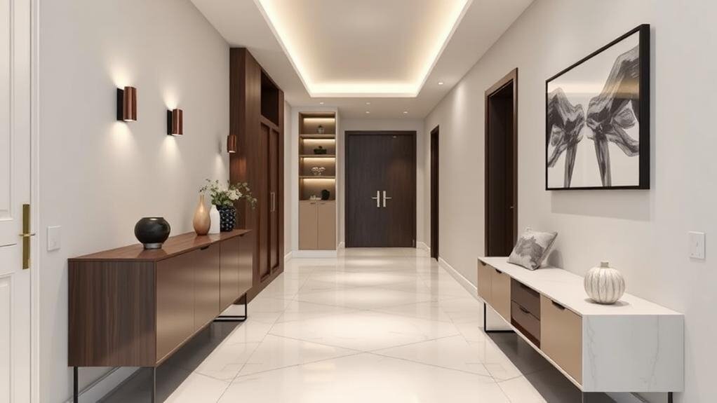 contemporary hallway decor considerations