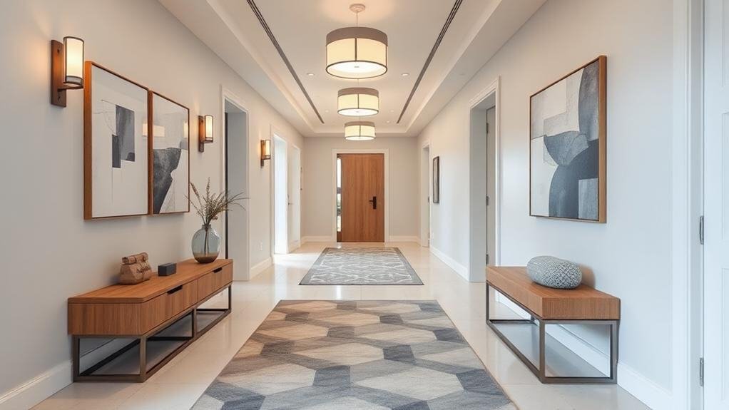 contemporary hallway decor ideas