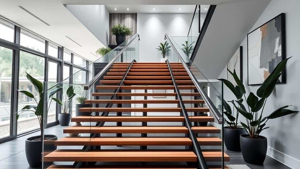 contemporary staircase decor considerations