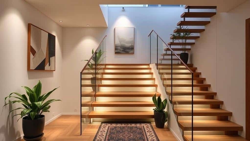 contemporary staircase decor ideas