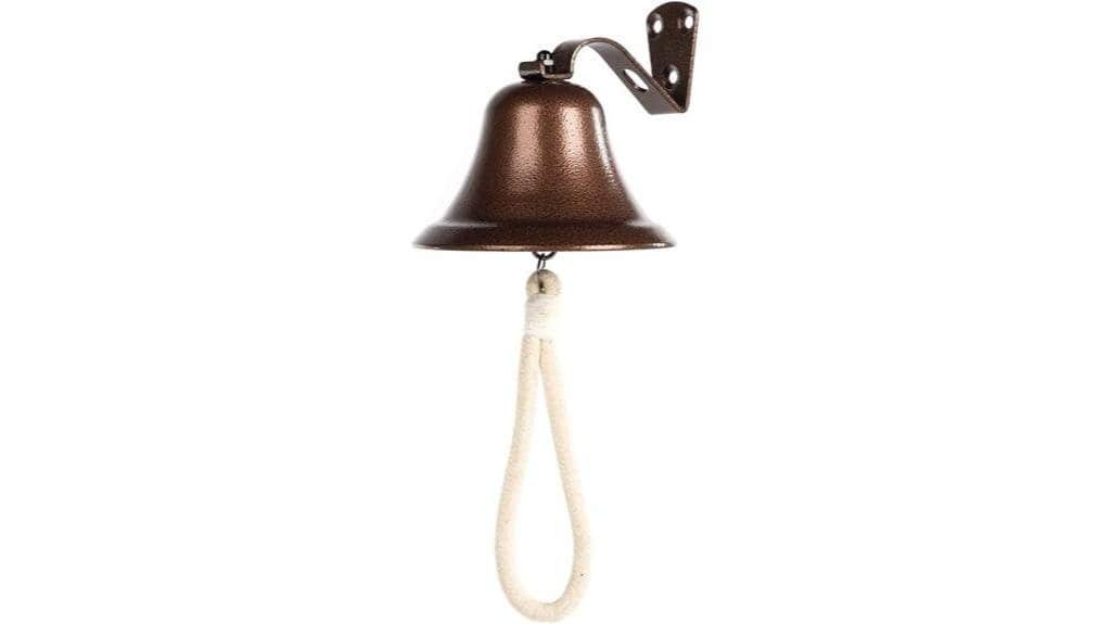 copper hanging dinner bell