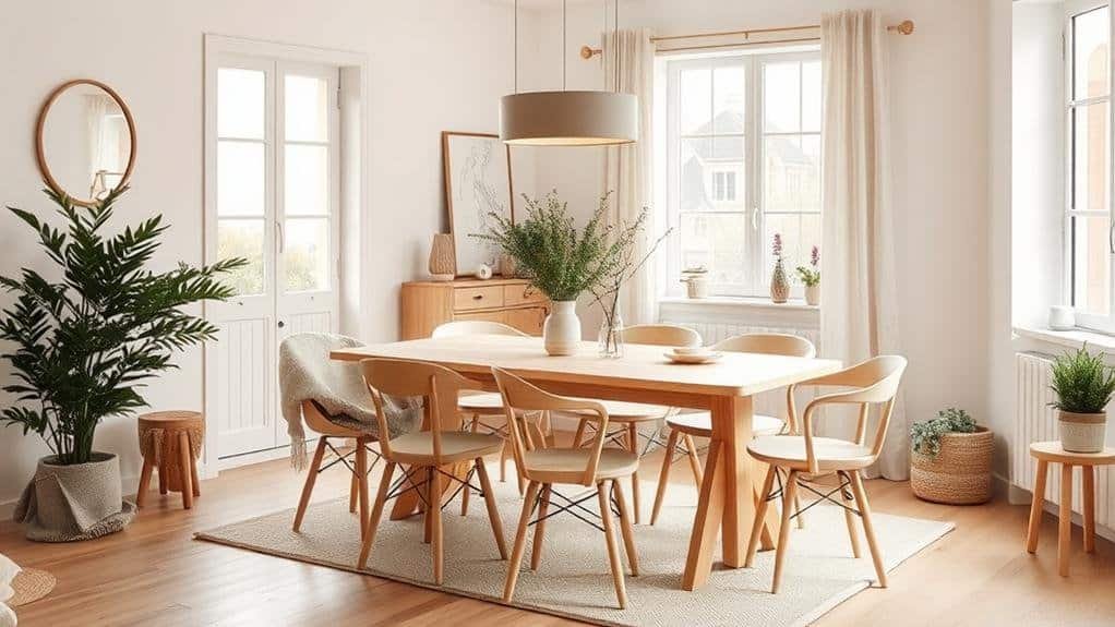 cozy modern scandinavian dining