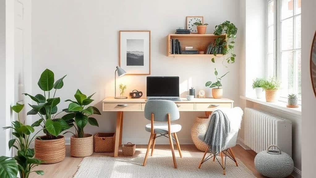 cozy scandinavian home office